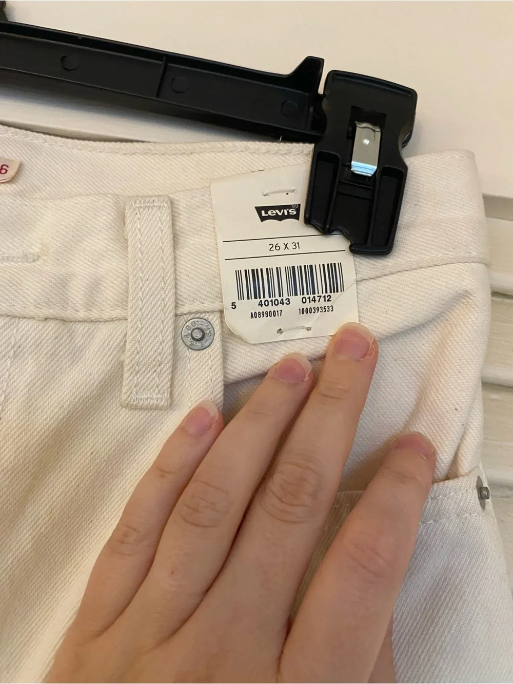 Levi’s 70s High Slim Straight White Jeans
